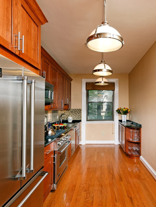 Galley Kitchen Half Wall Houzz