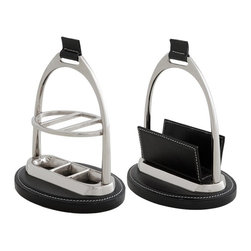 Eichholtz Marquise Desk Set Nickel - Desk Accessories