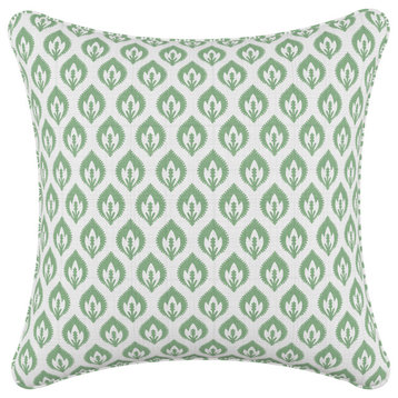 20" Decorative Pillow With Welt, Elliot Floral Sage