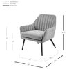 Jolene Fabric Accent Arm Chair