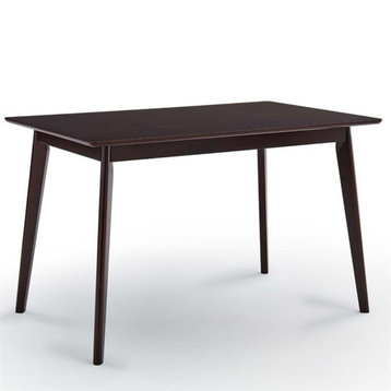 Modway Oracle 47" Rectangle Modern Wood Dining Table in Cappuccino