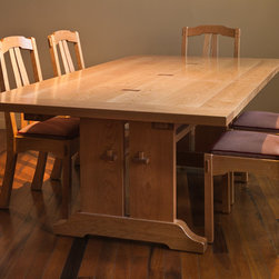 Custom Solid Cherry Table with extensions - Dining Tables