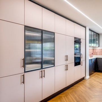 Pink and Black Kitchen St Albans