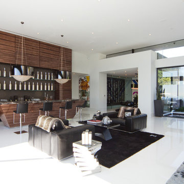 Stradella Project, Beverly Hills Glass Enclosed Wine Cellar