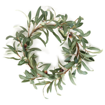 Olive Wreath With Olives 16"