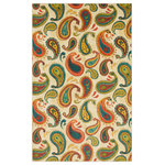 Mohawk Home - Mohawk Home Spiced Paisley Multi Ornamental, 5' X 8' - Featuring a modern take on a classic paisley design, Mohawk Home's Spiced Paisley Area Rug showcases a vintage-inspired motif in pops of bold color. This detailed design is illustrated in vibrant hues of green, blue, red, brown, and orange, all atop a subdued cream-colored background. Crafted from exclusive EverStrand, a premium polyester yarn created from post-consumer recycled plastic bottles, this eco-friendly rug offers a soft feel and superior color clarity with the dependable durability needed for busy households. Available in runners, scatters, and popular rectangle sizes such as 5x8 and 8x10, this area rug design is a great choice for adding color to any space in your home.