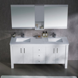 Bathroom Vanities with Solid Surface Top - Bathroom Vanities And Sink Consoles