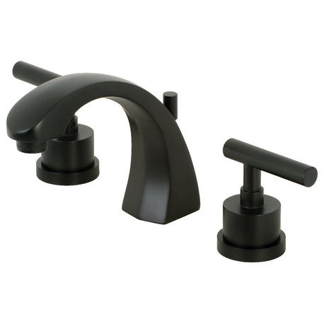 Kingston Brass KS498.CML Manhattan 1.2 GPM Widespread Bathroom - Matte Black