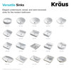 Kraus KCV-135-SO 15-1/2" Ceramic Vessel Bathroom Sink Only - White Ceramic