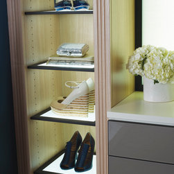 Lighted shoe shelves - Closet Storage