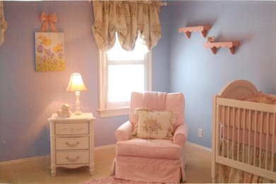 Design ideas for a classic nursery in Charlotte.