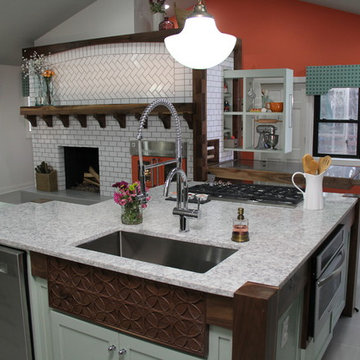 Orange BlueStar Wall Oven featured on HGTV's The Elbow Room