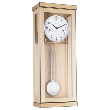 Carrington Maple Key Wound Wall Clock