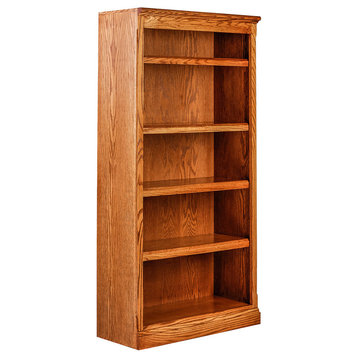 Mission Oak Bookcase, Ebony Oak