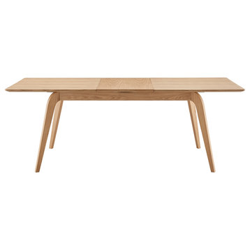 Lawrence 83" Extension Dining Table, Oak
