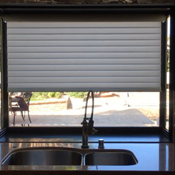 Sheer Somfy Roller Shades Upgrade–Studio City Kitchen
