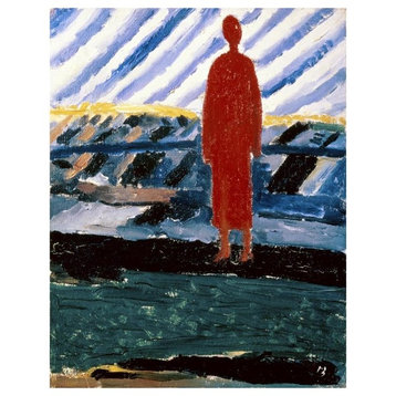 "A Red Figure" Digital Paper Print by Kazimir Malevich, 14"x18"