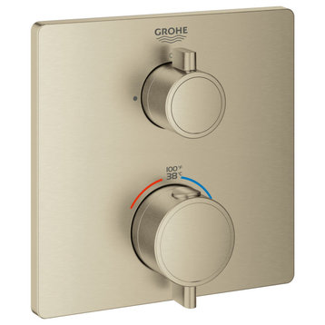 Grohe 24 110 Grohtherm Thermostatic Valve Trim Only - Brushed Nickel