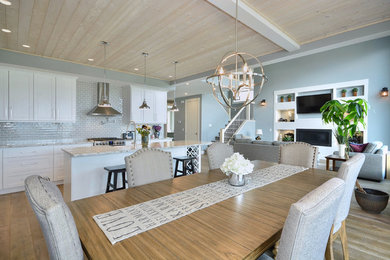 Dining room - transitional dining room idea in Other