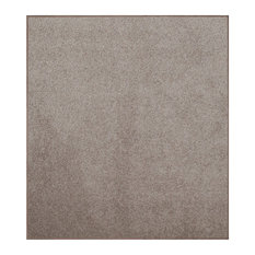 Modern Plush Solid - Beige, 4' x 4', Pet and Kids Friendly Made in USA, Area Rug