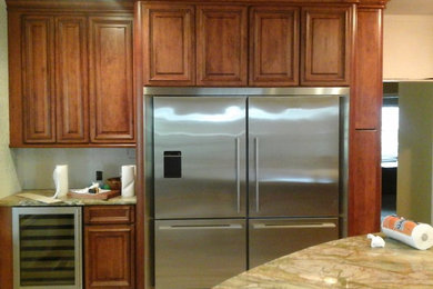 Example of a mountain style kitchen design in Other