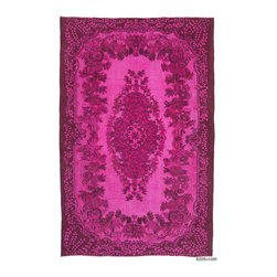 Hand Carved Over-Dyed Rug - Area Rugs