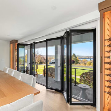 French Doors at the Center of the Opening