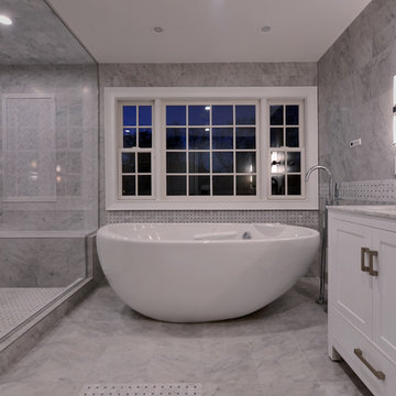 Transitional brick house