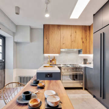 Walnut and Slate Kitchen
