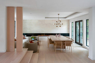 Inspiration for a contemporary dining room remodel