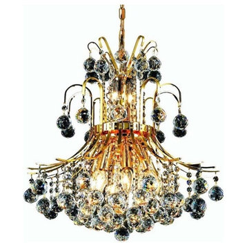 Elegant Lighting Toureg 19" 10 Light Royal Crystal Chandelier