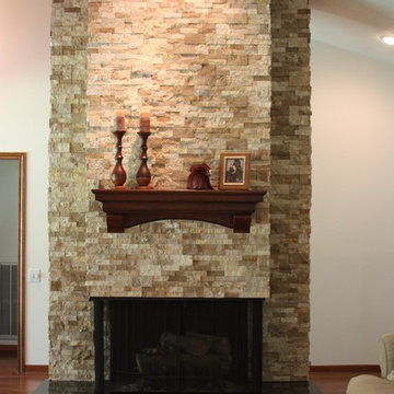 Stone Fireplace