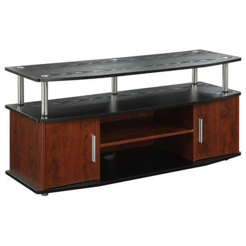 Designs2Go Monterey Tv Stand With Cabinets And Shelves