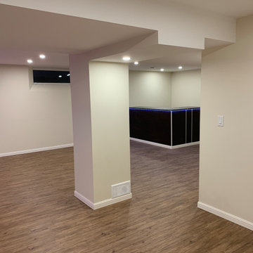 Modern basement finishing