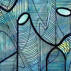 Segmented Line Series #3 - Paintings