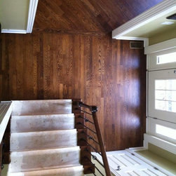 4" White oak in Diagonal pattern - Hardwood Flooring