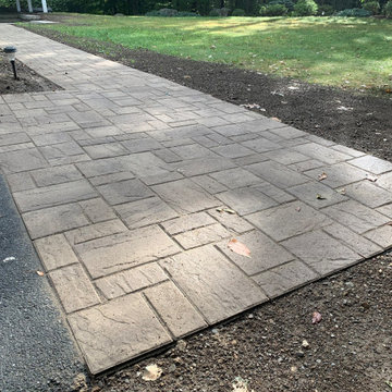 Backyard Lower Paver Patio and Walkway