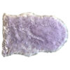 Faux Sheepskin Lavender Area Rug, 4'x6'