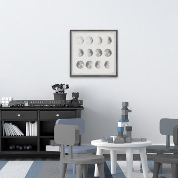 "Moon Phase" Framed Painting Print
