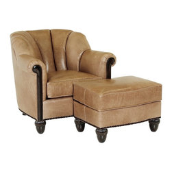 Leather Club Chairs and Ottomans - Products