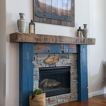Colored Fireplace Mantels