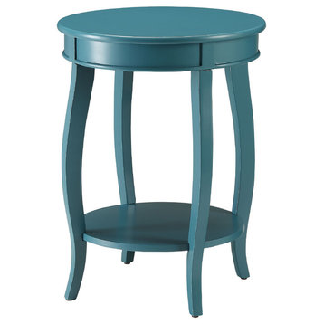 Urban Designs Portici Wooden Accent Side Table, Teal