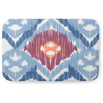 E by Design - Blue Rectangular Original Pet Feeding Mat for Dogs or Cats - Create a colorful and radiant vibe with Original pet mat from our Happy Hippy Collection. This pet mat will add creativity and joy to your home decor that you and your pet will love! All the colorful and fun designs in this collection are sure to bring you endless delight. Beautiful and practical home décor, Absorbant Microfiber, Non-slip backing, Machine Washable.