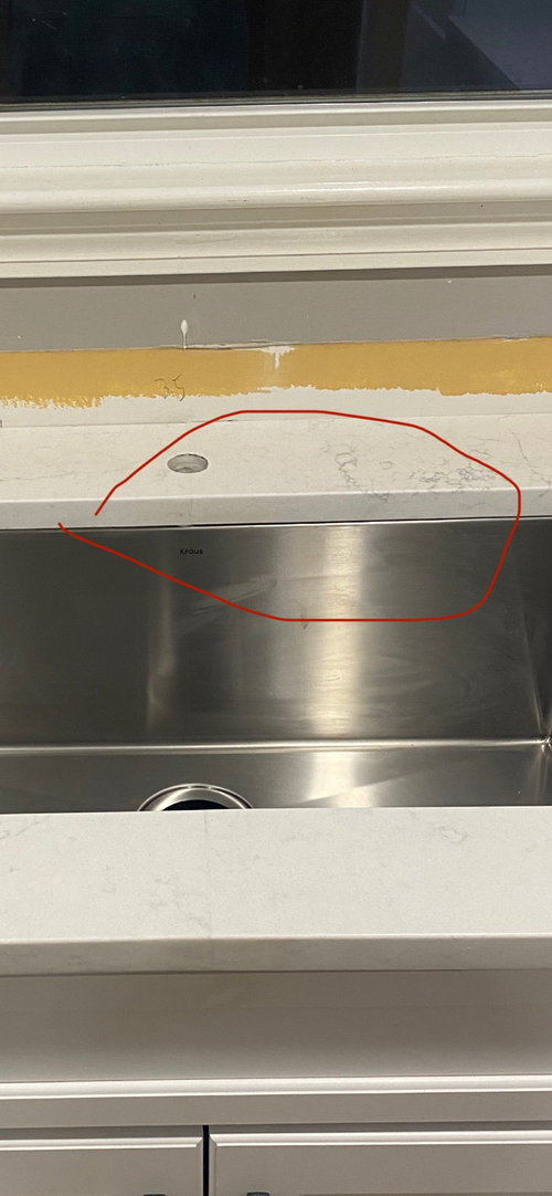 Slight gap between counter and undermount sink
