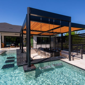 Louvered Pergola over a Pool Deck, New Smyrna Beach FL