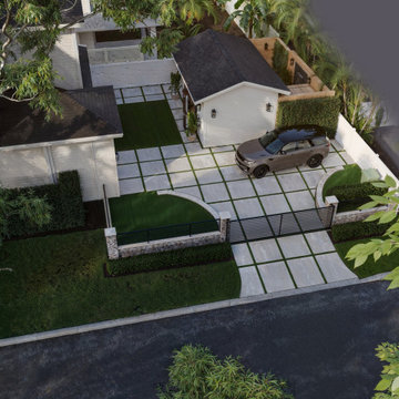 Backyard and garage renovation. St. Petersburg, FL Residence