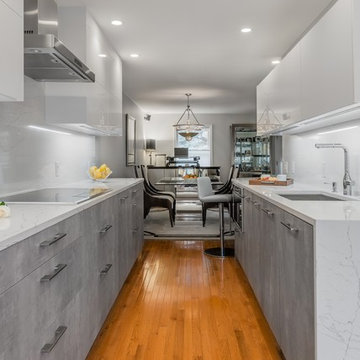 A concrete application to a Waltham kitchen renovation