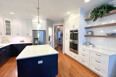 New Kitchen Project - Navy Blue and White Kitchen