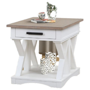Parker House Americana Modern End Table, Cotton
