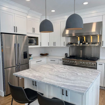 Elevate your space with the art of an interesting veined quartz